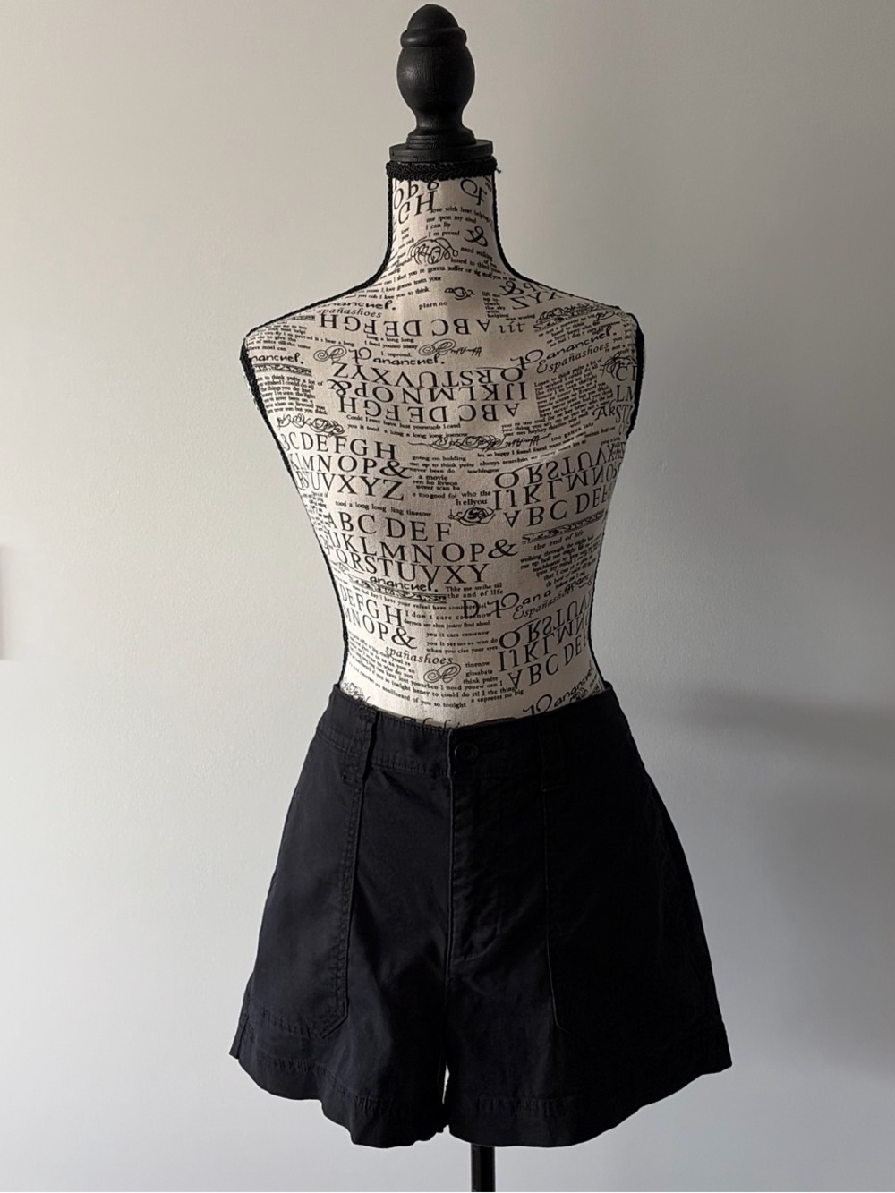Old Navy Black High-Rise Mini Shorts